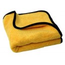 MIC_502_01	ELITE BANDEDMICROFIBER TOWEL (16"x16") - GOLD W. Black Micro banding