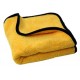 MIC_502_01	ELITE BANDEDMICROFIBER TOWEL (16"x16") - GOLD W. Black Micro banding